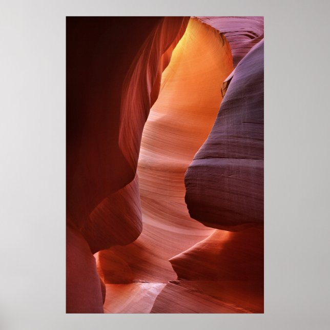 Antelope Canyon Slot Formations Poster (Front)