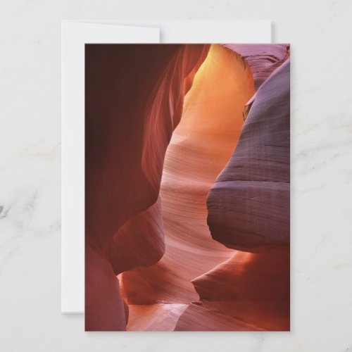 Antelope Canyon Slot Formations Thank You Card