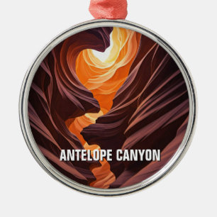 Antelope Canyon Souvenir Metal Ornament