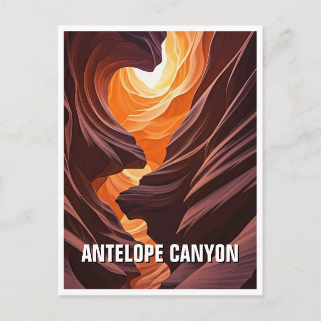 Antelope Canyon  Souvenir Postcard (Front)