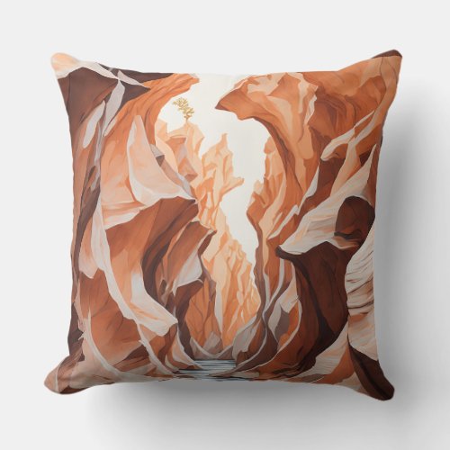 Antelope Canyon Throw Pillow