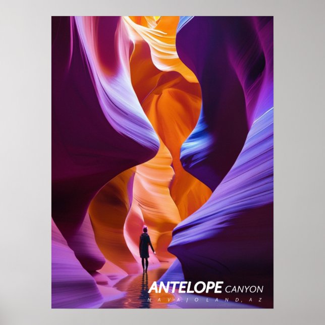 Antelope Canyon, USA Poster (Front)