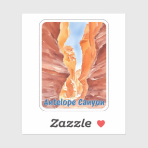 Antelope Canyon Watercolor Sticker
