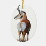 Antelope Christmas Ornament at Zazzle