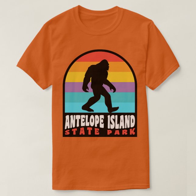 Antelope Island Camping Salt Lake City Utah T-Shirt (Design Front)