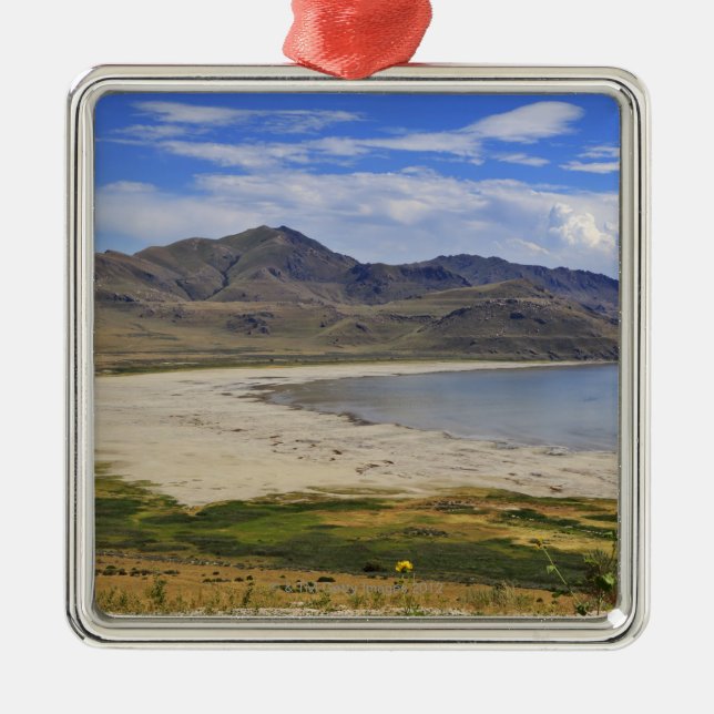 Antelope Island State Park, Great Salt Lake, Metal Ornament (Front)