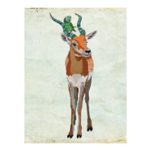 Antelope & Parrot Art