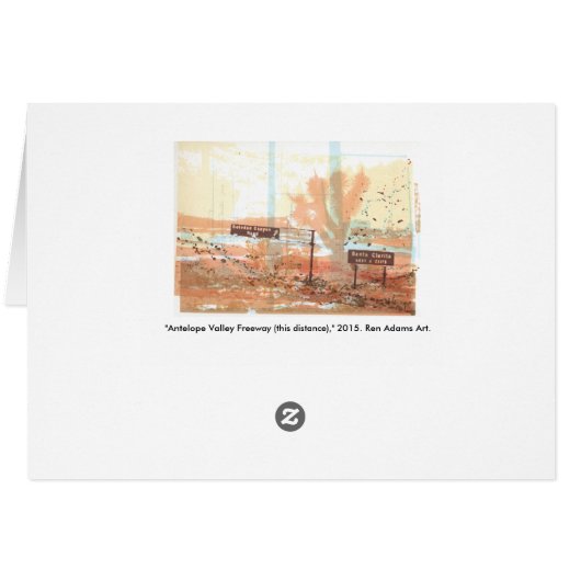 Antelope Valley Freeway Joshua Tree Art (Back Horizontal)