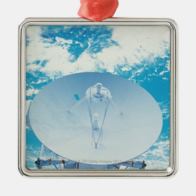 Antenna in Space Metal Ornament (Front)
