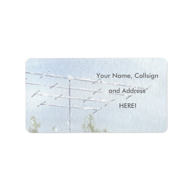 Antenna with Snow Address Labels (Front)