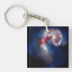 Antennae: A Galactic Spectacle Keychain