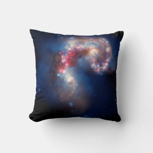 Antennae A Galactic Spectacle Throw Pillow