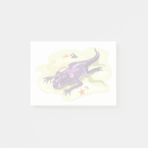 Anteosaurus Sunbathing With Headphones. Post-it Notes