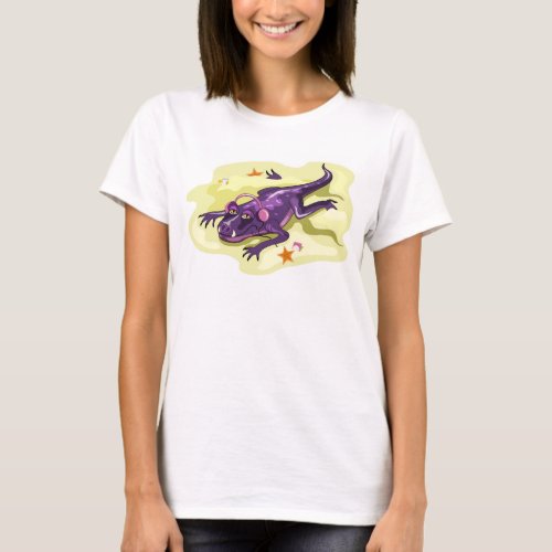 Anteosaurus Sunbathing With Headphones T_Shirt