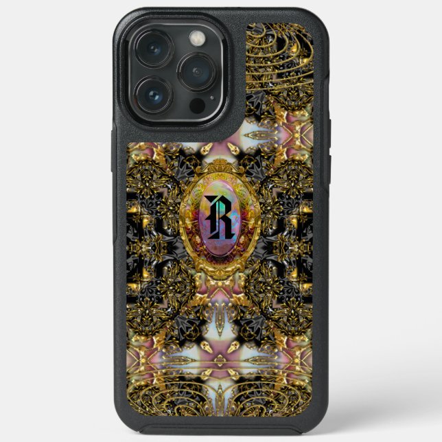 Anterstyle Elegant Protective Monogram  Otterbox iPhone Case (Back)