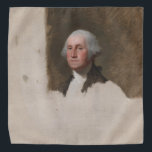 Anthaeneum George Washington 1st US President Bandana<br><div class="desc">Gilbert Stuart's best known work is the unfinished portrait of George Washington, referred to as The Athenaeum. A hero of the American Revolution, Washington is acclaimed for his daring surprise attack on British-aligned Hessian mercenaries on Christmas evening 1776. Led by Washington himself, the Continental Army triumphed by crossing the icy...</div>