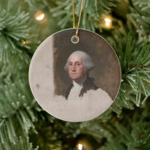 Anthaeneum George Washington 1st US President Ceramic Ornament