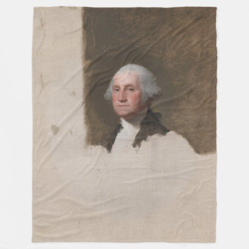 Anthaeneum George Washington 1st US President Fleece Blanket