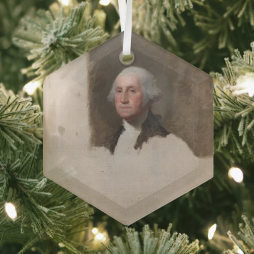 Anthaeneum George Washington 1st US President Glass Ornament