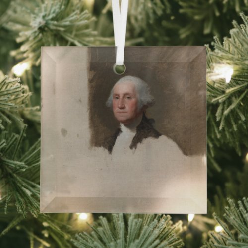 Anthaeneum George Washington 1st US President Glass Ornament