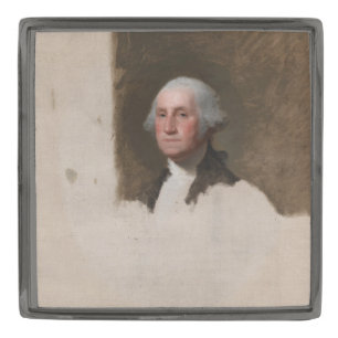 Anthaeneum George Washington 1st US President Gunmetal Finish Lapel Pin
