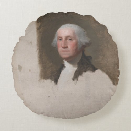 Anthaeneum George Washington 1st US President Round Pillow