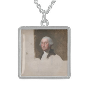 Anthaeneum George Washington 1st US President Sterling Silver Necklace