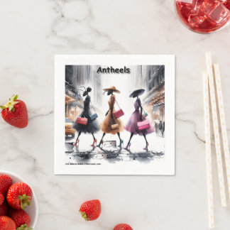 Antheels Of NYC Fashion Ants Arriving From Anthill Napkins