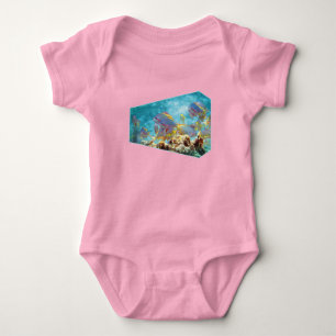 Anthias fish at coral reef - Photographic design Baby Bodysuit