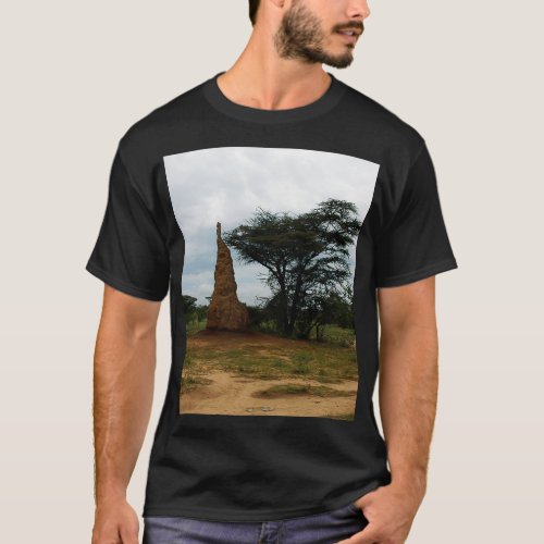 Anthill Insect Nest Acacia Tree Ethiopia Africa T_Shirt