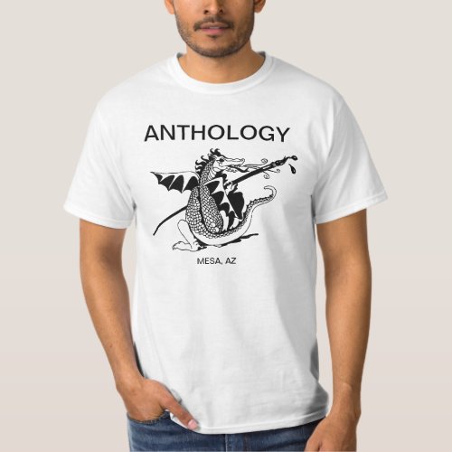 Anthology Original Dragon Logo Plain White T_Shirt