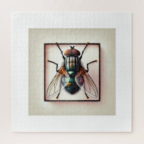 Anthomyiid Fly 190624IREF116 _ Watercolor Jigsaw Puzzle