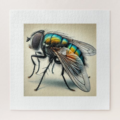 Anthomyiid Fly 210624IREF123 _ Watercolor Jigsaw Puzzle