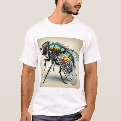 Anthomyiid Fly 210624IREF123 _ Watercolor T_Shirt