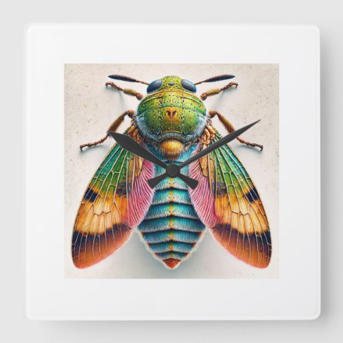 Anthonomus Insect 130624IREF123 _ Watercolor Square Wall Clock