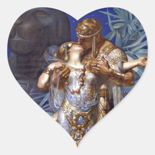 Anthony and Cleopatra Love Classic Heart Sticker