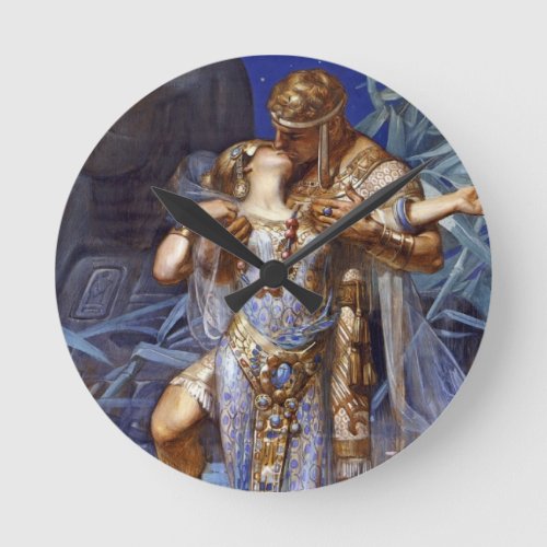 Anthony and Cleopatra Love Classic Round Clock