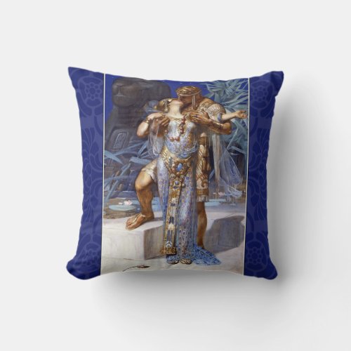 Anthony and Cleopatra Love Classic Throw Pillow