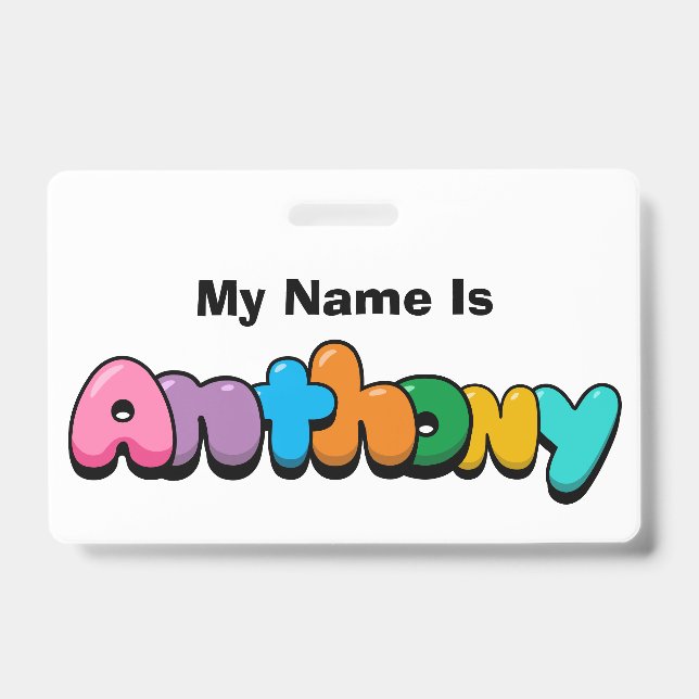 Anthony Badge (Front)