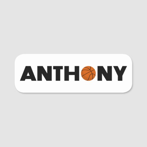 Anthony Basketball Name Tag