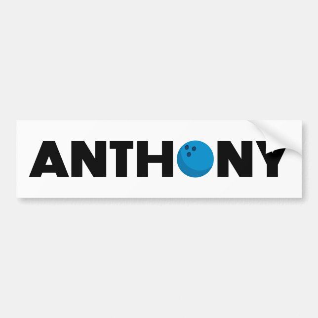 Anthony bowling bumper sticker (Front)