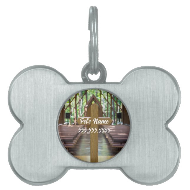 Anthony Chapel Cross Pet ID Tag (Front)