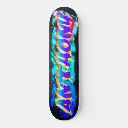 ANTHONY Customized Graffiti Skateboard