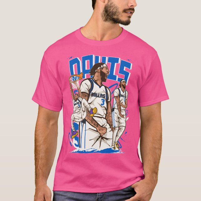 Anthony Davis Dallas Cartoon Active T-Shirt (Front)