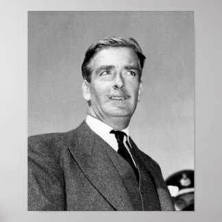 Anthony Eden Portrait - Potsdam Conference 1945 Poster