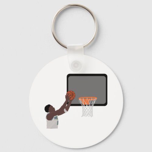  Anthony edwars puts the ball in the basket Keychain