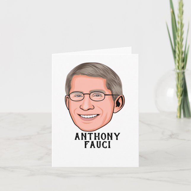 ANTHONY FAUCI CUSTOM LETTERPRESS THANK YOU CARD (Front)