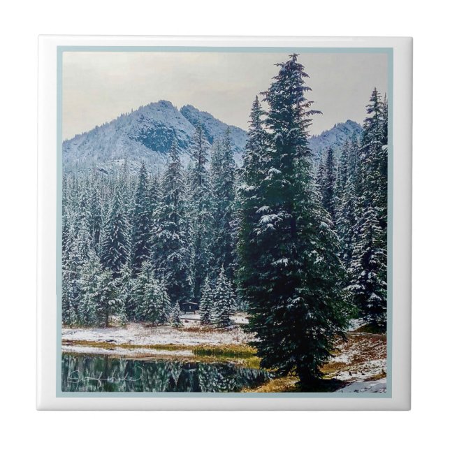 Anthony Lake Ceramic Tile (Front)