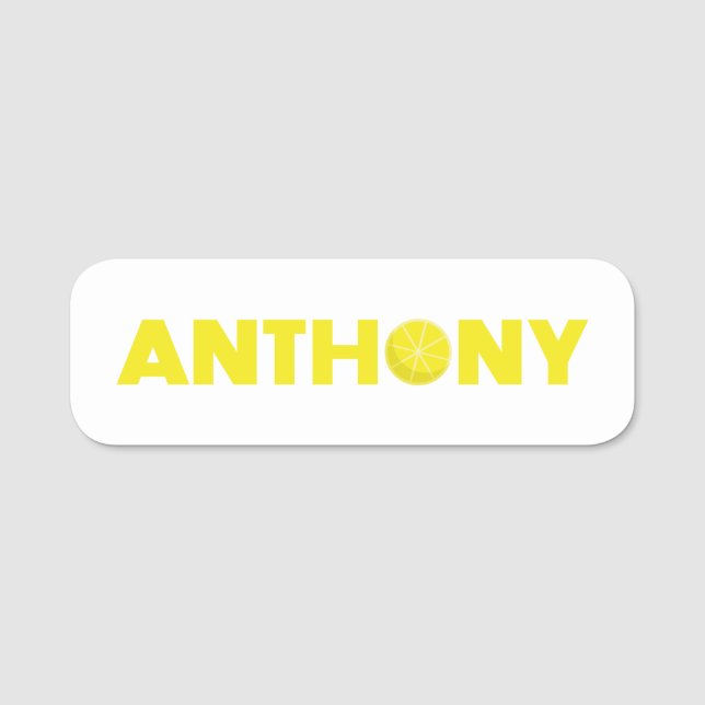 Anthony Lemon Name Tag (Front)