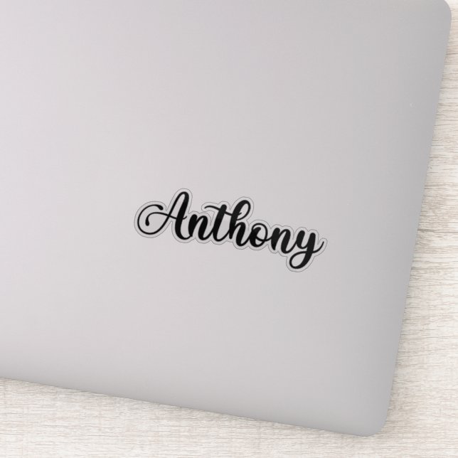Anthony Name - Handwritten Calligraphy Sticker (Detail)
